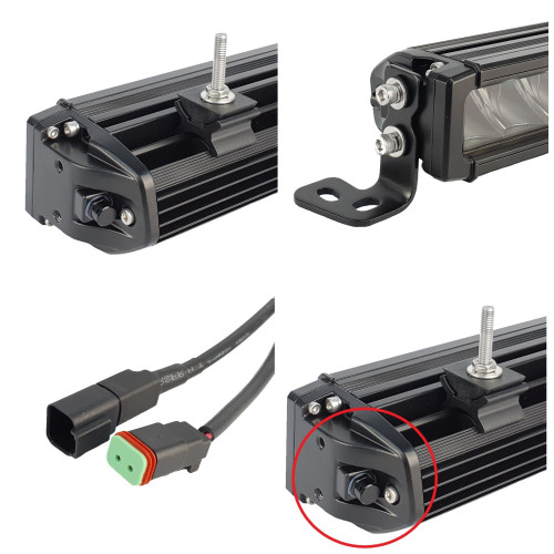 Светодиодная балка однорядная 180 Вт (OSRAM) дальний свет