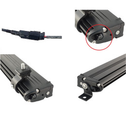 Светодиодная балка однорядная 90 Вт Super-Slim (OSRAM) дальний свет / водительский свет