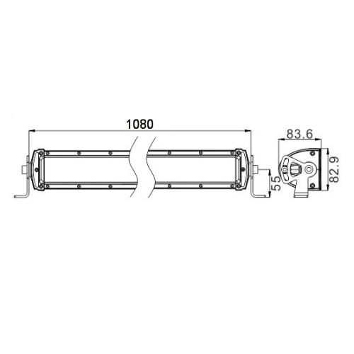 Светодиодная балка двухрядная 300 Вт