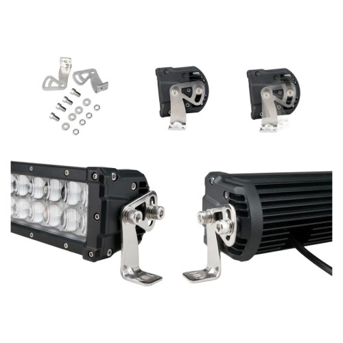 Светодиодная балка двухрядная панорамная с 4D линзами 288 Вт водительский свет (Osram)