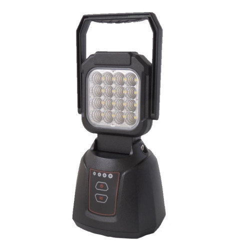 Светодиодная фара рабочего 24 Вт с аккумуляторным блоком на магнитном основании (Flood)