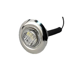 Светодиодный габаритный огонь для прицепа круглый белый