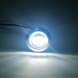 Светодиодный габаритный огонь для прицепа круглый белый