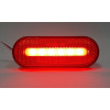 Светодиодный габаритный огонь для прицепа овальный  красный