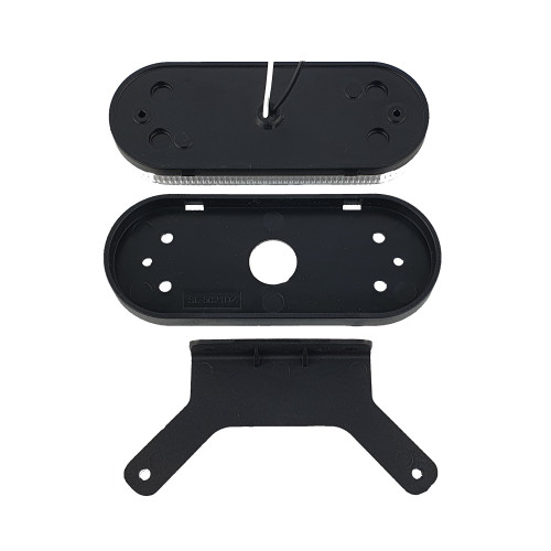 Светодиодный габаритный огонь для прицепа овальный белый 