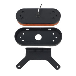 Светодиодный габаритный огонь для прицепа овальный оранжевый