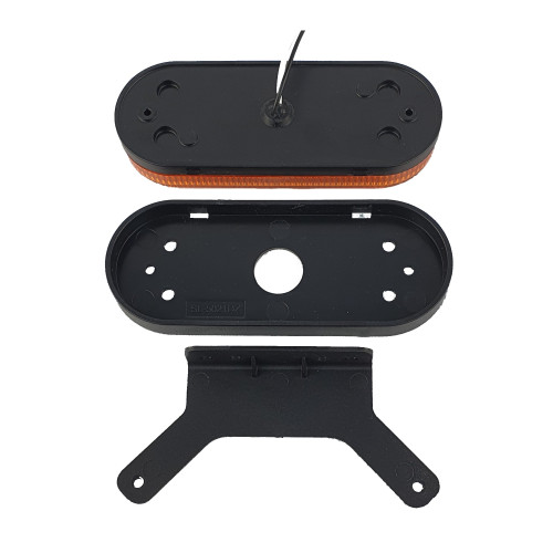 Светодиодный габаритный огонь для прицепа овальный оранжевый