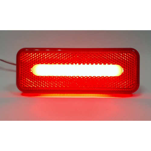 Светодиодный габаритный огонь для прицепа прямоугольный красный