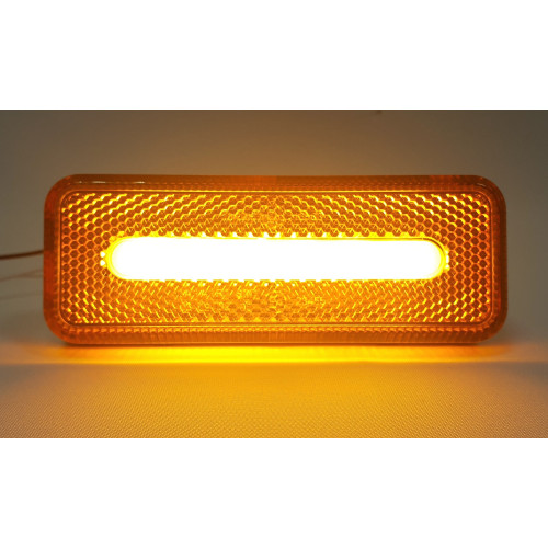 Светодиодный габаритный огонь для прицепа прямоугольный оранжевый