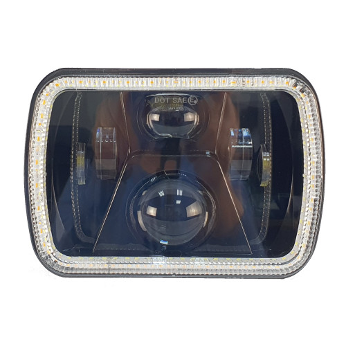 Светодиодные фары головного света 110 Вт (Комплект) с ДХО