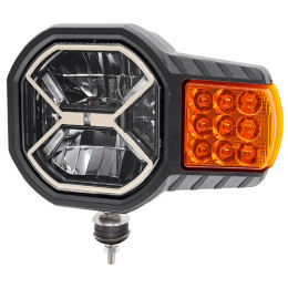 Светодиодные фары головного света для спецтехники 100 Вт с обогревом 16100W (DHO) (Комплект 2шт)