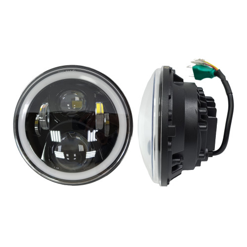 Светодиодный фары головного света с ДХО и поворотниками 7 дюймов 140 Вт (комплект)