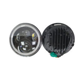 Светодиодный фары головного света с ДХО и поворотниками 7 дюймов 140 Вт (комплект)