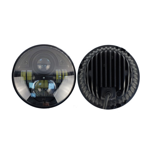 Светодиодные фары головного света с ДХО 7 дюймов 150 Ватт (комплект)