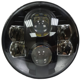 Светодиодные фары головного света с ДХО 7 дюймов 160 Вт (комплект)
