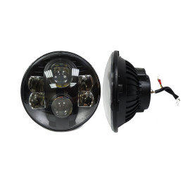 Светодиодные фары головного света с ДХО 7 дюймов 160 Вт (комплект)