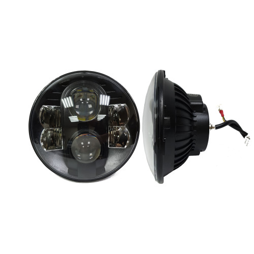 Светодиодные фары головного света с ДХО 7 дюймов 160 Вт (комплект)