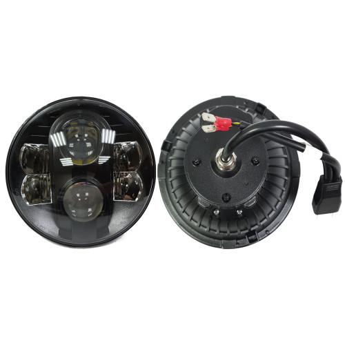 Светодиодные фары головного света с ДХО 7 дюймов 160 Вт (комплект)