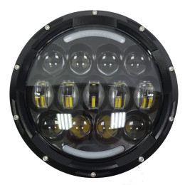 Светодиодные фары головного света с ДХО и поворотниками 7 дюймов 210 Вт (комплект)