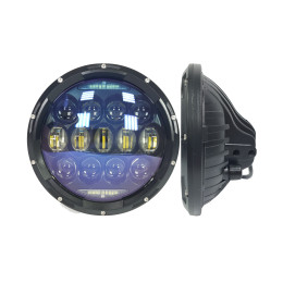 Светодиодные фары головного света с ДХО и поворотниками 7 дюймов 260 Вт (комплект)