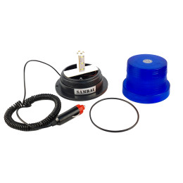 Маяк проблесковый синий светодиодный на магните SR-012-1B