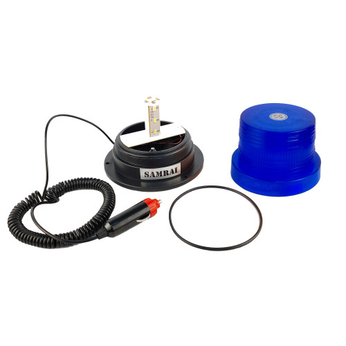 Маяк проблесковый синий светодиодный на магните SR-012-1B