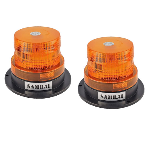 Маяк проблесковый оранжевый светодиодный на магните SR-012-1A (комплект 2шт)