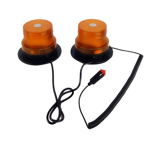 Маяк проблесковый оранжевый светодиодный на магните SR-012-1A (комплект 2шт)