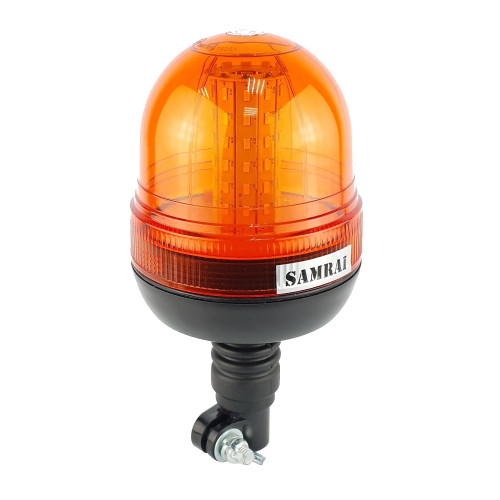 Маяк проблесковый оранжевый светодиодный на кронштейне SR-01B