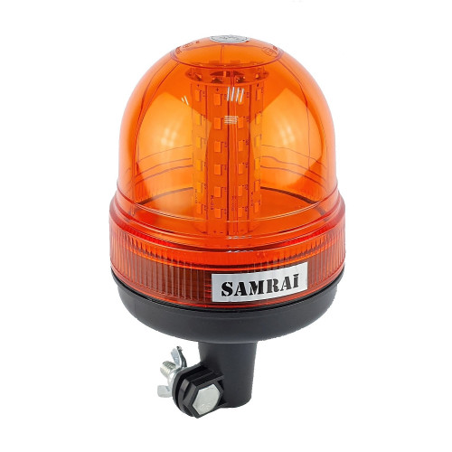 Маяк проблесковый оранжевый светодиодный на кронштейне SR-01G