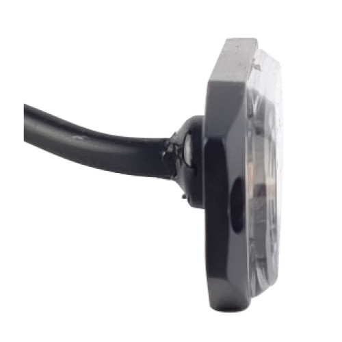 Светодиодная фара вспышка оранжевая 02S