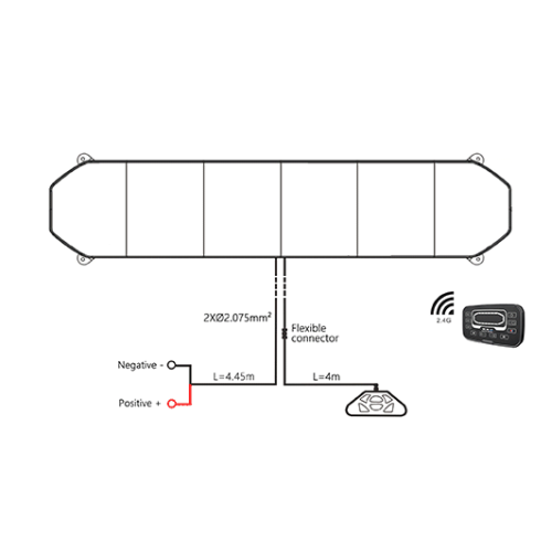 Балка проблесковая оранжевая светодиодная двухсторонняя SR-306W-64 (EMC)