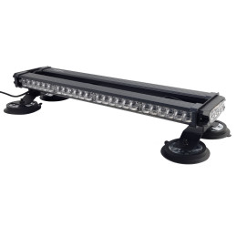 Балка проблесковая оранжевая светодиодная четырехсторонняя 28X-4L slim