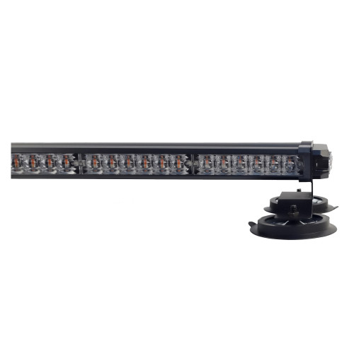 Балка проблесковая оранжевая светодиодная четырехсторонняя 28X-5L slim