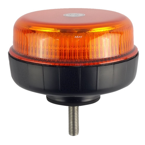 Маяк проблесковый оранжевый светодиодный M02R на кронштейне с резьбой М10