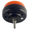 Маяк проблесковый оранжевый светодиодный M02R на кронштейне с резьбой М10