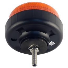 Маяк проблесковый оранжевый светодиодный M02R на кронштейне с резьбой М10