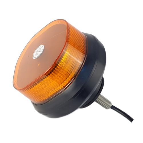 Маяк проблесковый оранжевый светодиодный M05C-1 на кронштейне с резьбой М12