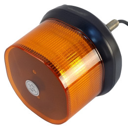 Маяк проблесковый оранжевый светодиодный M07C-1 на кронштейне с резьбой М12