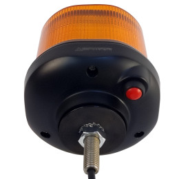 Маяк проблесковый оранжевый светодиодный M07C-1 на кронштейне с резьбой М12