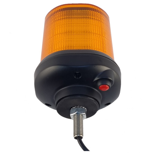 Маяк проблесковый оранжевый светодиодный M09C-1 на кронштейне с резьбой М12