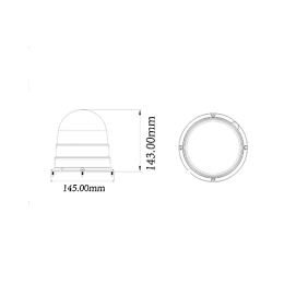 Маяк проблесковый светодиодный трех-режимный 20 Вт (Orange)