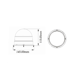Маяк проблесковый светодиодный трех-режимный 15 Вт (Orange)