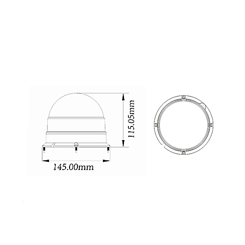Маяк проблесковый светодиодный трех-режимный 15 Вт (Orange)