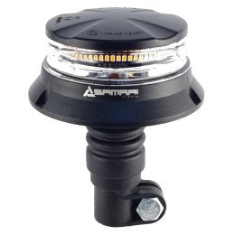 Маяк проблесковый оранжевый светодиодный MC48 на кронштейн DIN