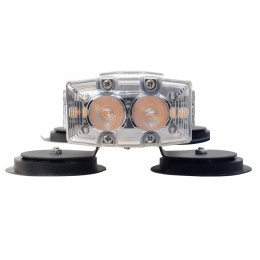 Балка проблесковая светодиодная оранжевая четырёхсторонняя P13-40 с ПДУ