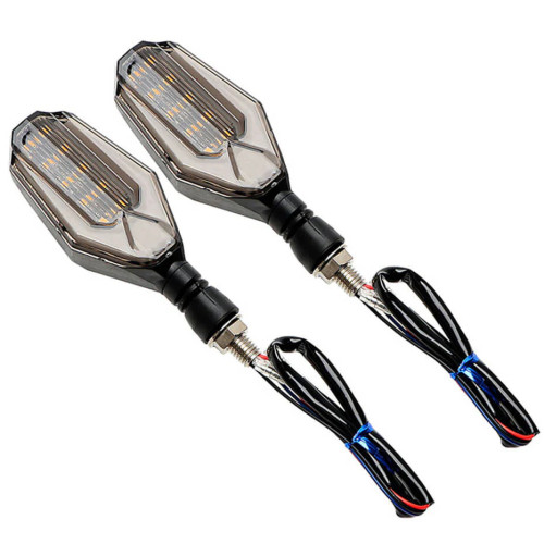 Светодиодные поворотники для мото-техники TM03 со встроенным реле и ДХО (комплект 2шт)