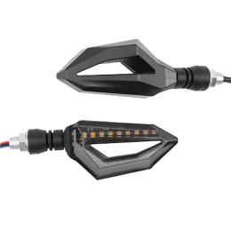 Светодиодные поворотники для мото-техники TM05 с ДХО (комплект 2шт)