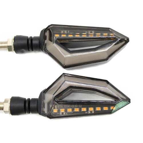 Светодиодные поворотники для мото-техники TM05 с ДХО (комплект 2шт)