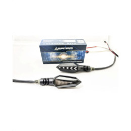 Светодиодные поворотники для мото-техники TM116 со встроенным реле и ДХО (комплект 2шт)